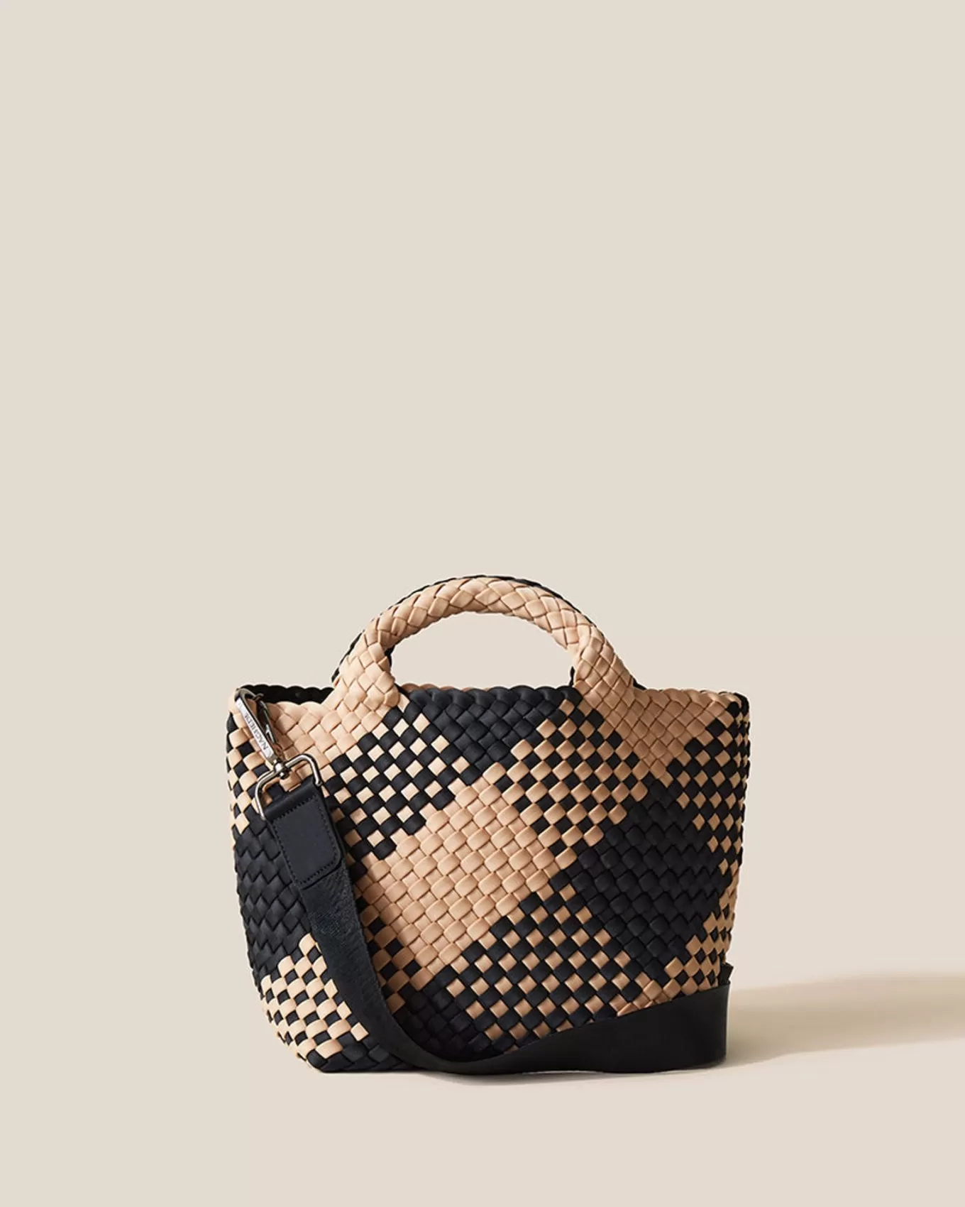 NAGHEDI St. Barths Small Tote Plaid^ Tverrkropper